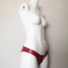 Luxe Low-Rise Red Latex Briefs – Handmade, Snug Fit, UK Latex