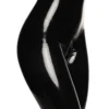 Sculpted Latex Catsuit with Dual Zippers and Defined Contours