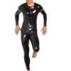 Neck Entry Latex Catsuit with Full Body Enclosure and Crotch Zip