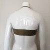 Latex Halter Neck Cropped Bralette – Handmade Custom Fit