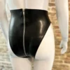 Dominique High-Cut Latex Knickers with Triple-Zip Access