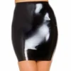 High-Waisted Latex Pencil Skirt – Sleek, Bodycon Fit