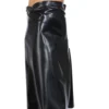 Adjustable Black Latex Kilt with Studded Waistband – Fetish Clubwear for Men