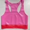 Luxe Latex Sports Bralet with Contrast Underbust Band