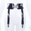 Eden Latex Belt with Detachable Suspenders