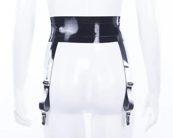 Eden Latex Belt with Detachable Suspenders