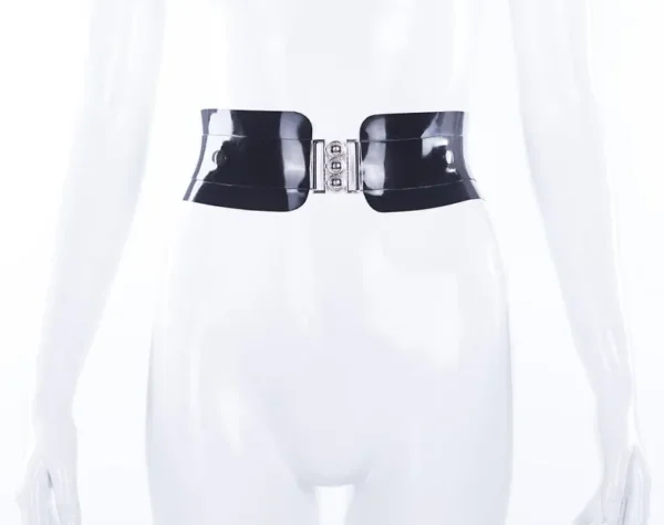 Eden Latex Belt with Detachable Suspenders