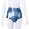 Katya Latex High-Waist Knickers with Optional Crotch Zipper