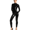 Classic Back-Zip Latex Catsuit with Underwired Top & Sculpting Seams