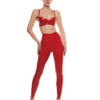 Stella High-Waist Latex Leggings with Back Seam Detail and Zipper