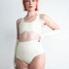 Sleek Latex Racerback Sports Bralette – Custom Fit, Handmade Rubber Lingerie
