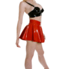 Classic Red Latex Mini Skirt