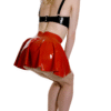 Classic Red Latex Mini Skirt