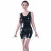 Essential Scoop Neck Latex Mini Dress – Sleek, Simple & Stunning