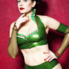 Burlesque Ruffle Back Latex Briefs – Shamrock & Emerald Green
