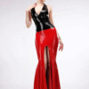 Belle Halter Latex Top – Adjustable Neck, Low Back Design