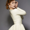 Elegant Latex Peplum Top with V-Neck and Faux Button Trim