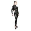 Sculpted Latex Catsuit with Molded Bust Design