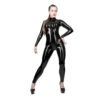 Sculpted Latex Catsuit with Molded Bust Design