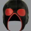 Latex Exterminator Hood with Red Pinhole Eyes and Trimmed Mouth – Customizable Design