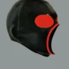 Latex Exterminator Hood with Red Pinhole Eyes and Trimmed Mouth – Customizable Design