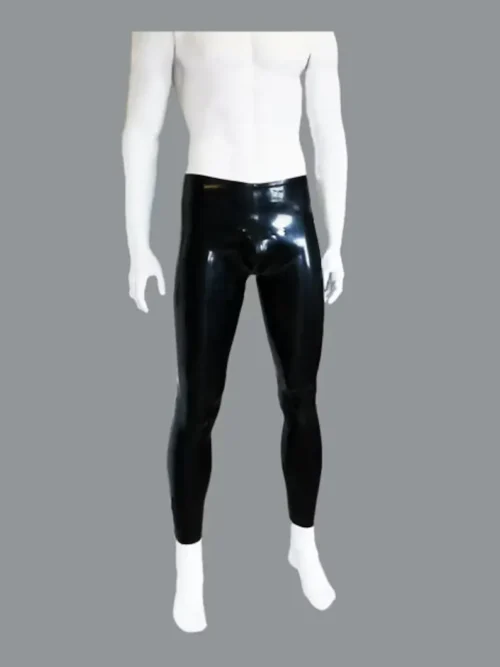 Custom Latex Pouch Front Leggings – Tailored Fit with Personalization Options